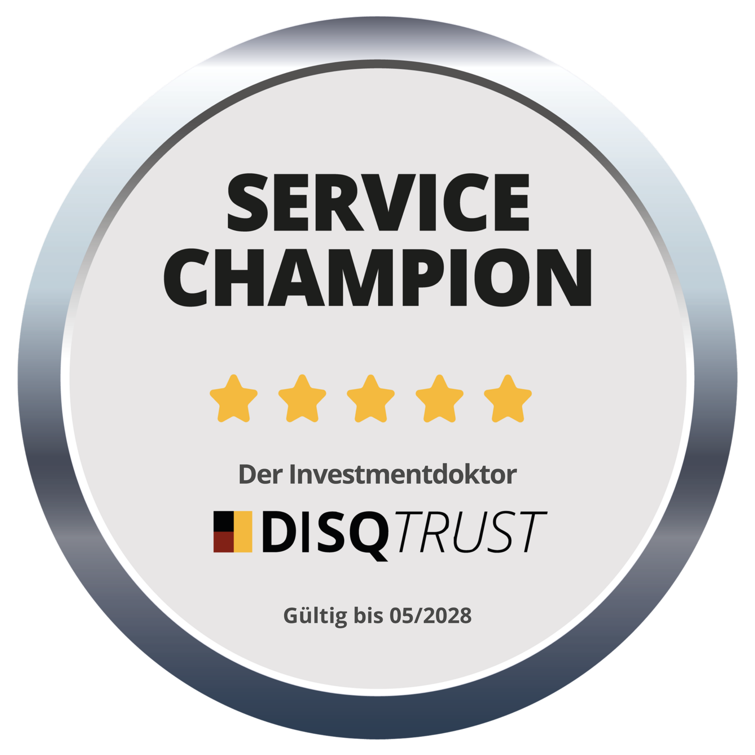 Service Champion Siegel Der Investmentdoktor